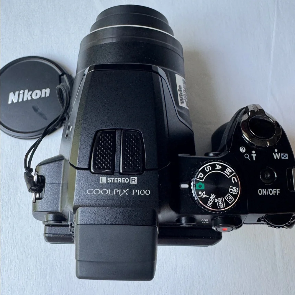 Nikon Black Digital Camera with LCD Screen and EVF
